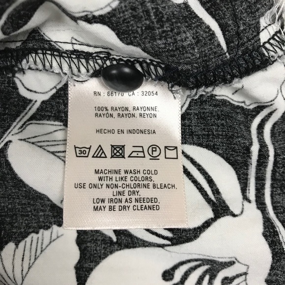 Maeve Short Sleeve Dress Floral Black White Size 8 - Picture 5 of 9